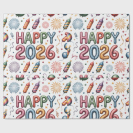 Regalo Papel de Regalo-Año Nuevo 2026