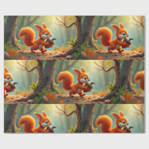 Regalo Papel de Regalo-Bosque Otoñal