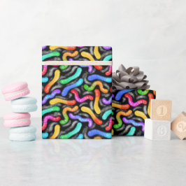 Regalo Papel de regalo-Caramelo de gusano gomoso de arcoí