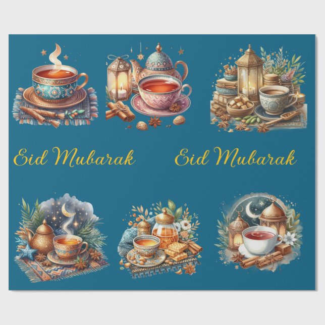 Regalo Papel de Regalo-Eid Mubarak (Superficie plana)