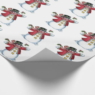 Regalo Papel de regalo/muñeco de nieve del navidad