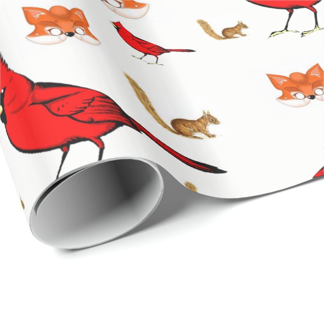 Regalo Papel de relleno Aves (Esquina del rollo)