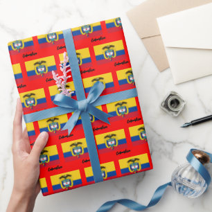 Regalo Papel de relleno colombiano, rojo bandera colombia