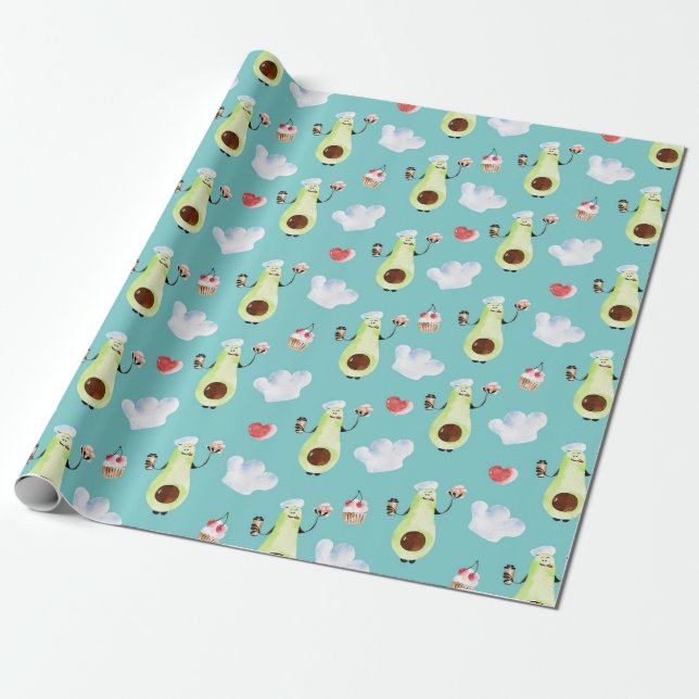 Regalo Papel de relleno de aguacate (Desenrollado)