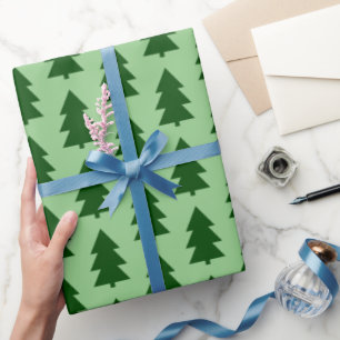 Regalo Papel de relleno de árboles de Navidad verde