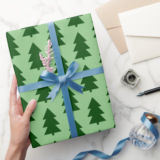 Regalo Papel de relleno de árboles de Navidad verde (Regalar)