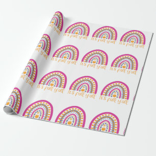 Regalo Papel de relleno de arcoiris de calabaza suave