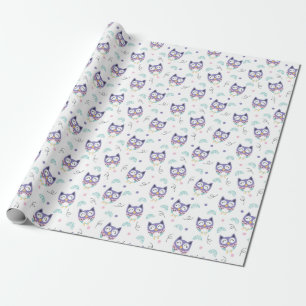 Regalo Papel de relleno de búhos