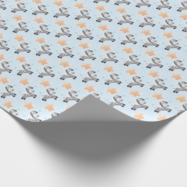 Regalo Papel de relleno de cebras y estrellas (Esquina)
