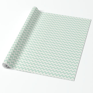 Regalo Papel de relleno de cheurón verde claro