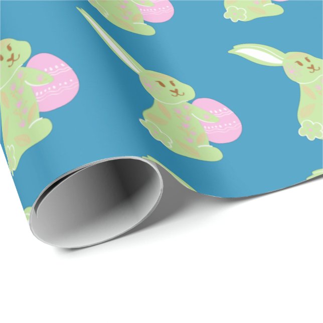 Regalo Papel de relleno de conejo de Pascua (Esquina del rollo)