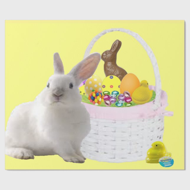 Regalo Papel de relleno de conejo de Pascua (Superficie plana)