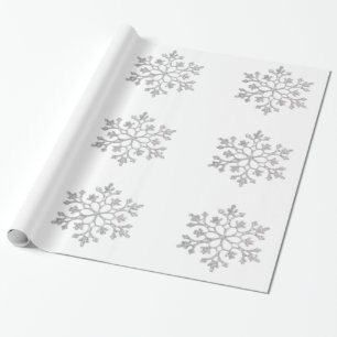Regalo Papel de relleno de copos de nieve