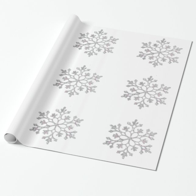 Regalo Papel de relleno de copos de nieve (Desenrollado)