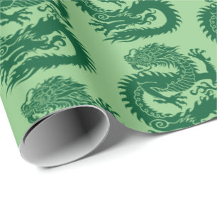 Regalo Papel de relleno de dragón chino tradicional
