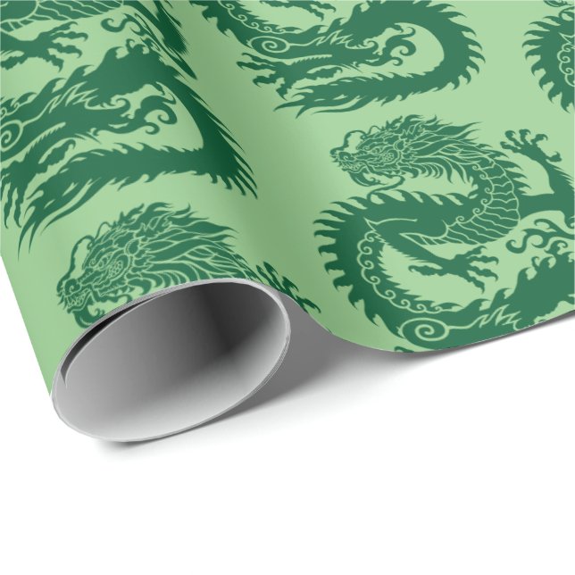 Regalo Papel de relleno de dragón chino tradicional (Esquina del rollo)