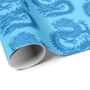 Regalo Papel de relleno de dragón chino tradicional
