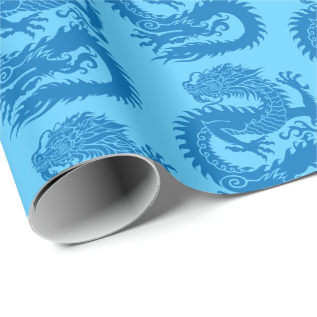 Regalo Papel de relleno de dragón chino tradicional (Esquina del rollo)