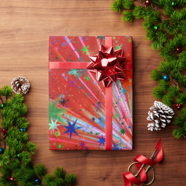 Regalo Papel de relleno de estrellas (Regalo de vacaciones)