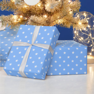 Regalo Papel de relleno de estrellas azules