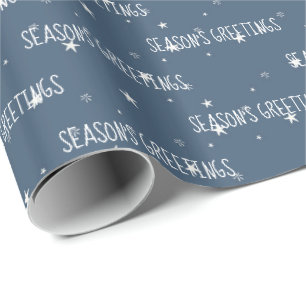 Regalo Papel de relleno de estrellas blancas de saludos d