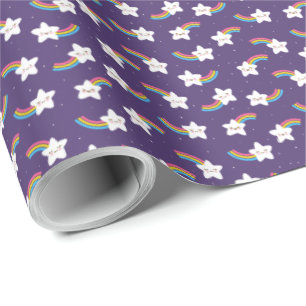 Regalo Papel de relleno de estrellas del arco iris