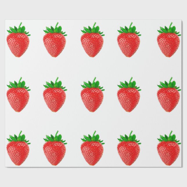 Regalo Papel de relleno de fresas (Superficie plana)