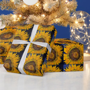 Regalo Papel de relleno de girasol