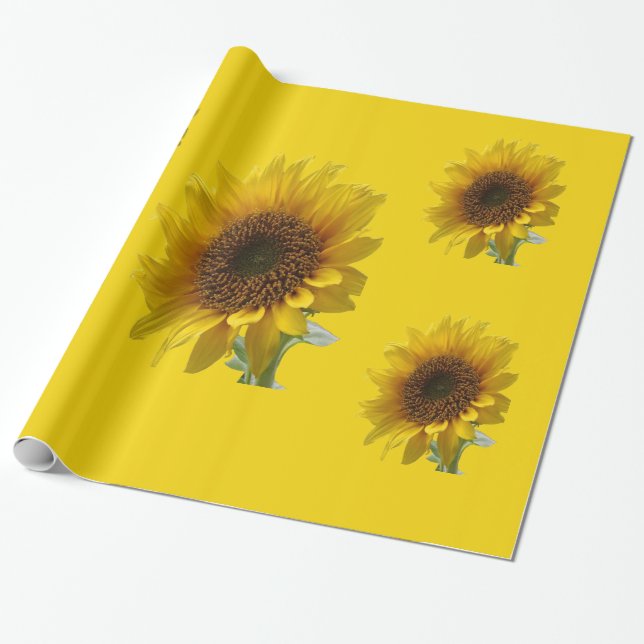 Regalo Papel de relleno de girasol (Desenrollado)