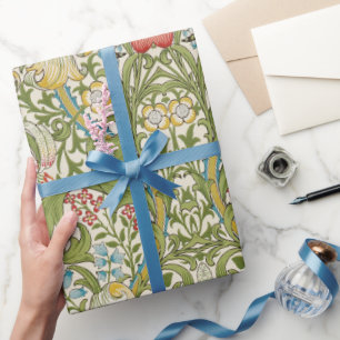 Regalo Papel de relleno de Golden Lily Floral William Mor