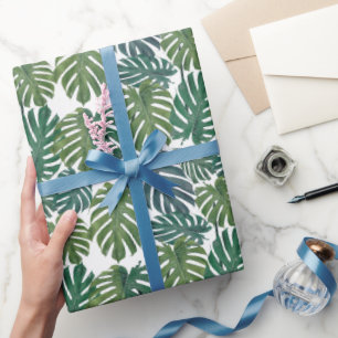 Regalo Papel de relleno de hojas tropicales de la palma d