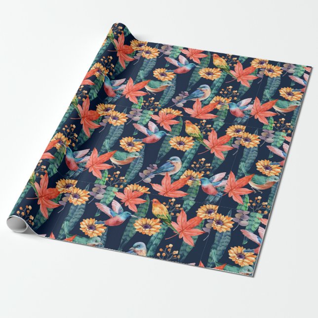Regalo Papel de relleno de Hummingbirds (Desenrollado)