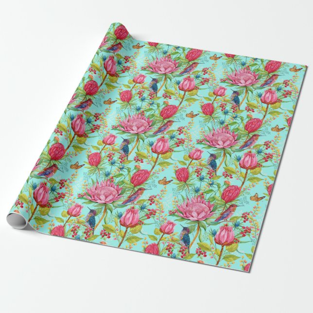 Regalo Papel de relleno de Hummingbirds (Desenrollado)
