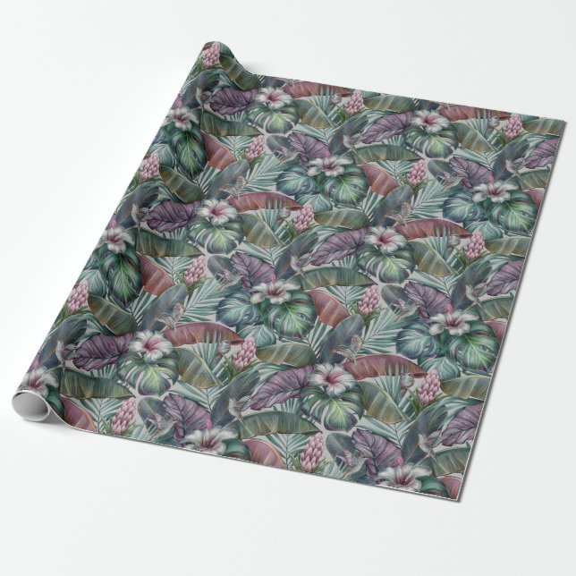 Regalo Papel de relleno de Hummingbirds (Desenrollado)