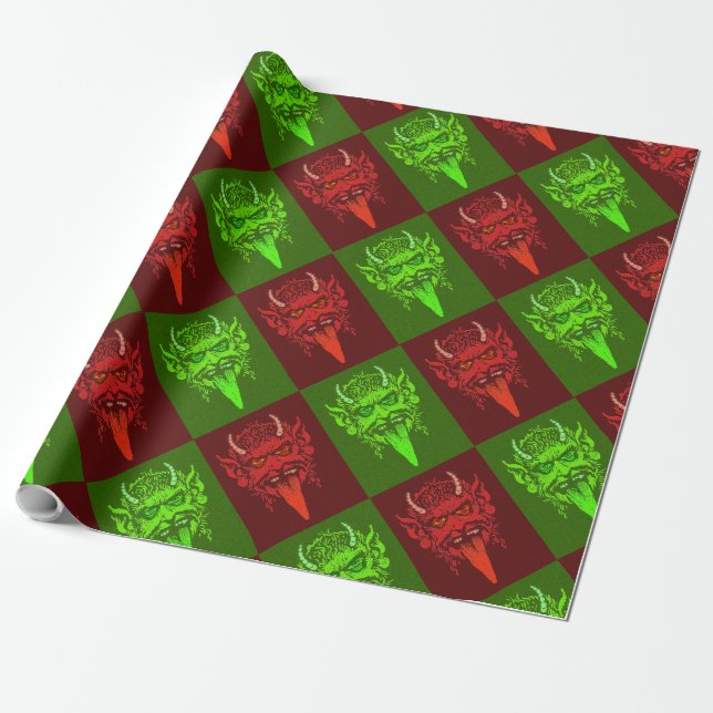 Regalo Papel de relleno de Krampus (Desenrollado)