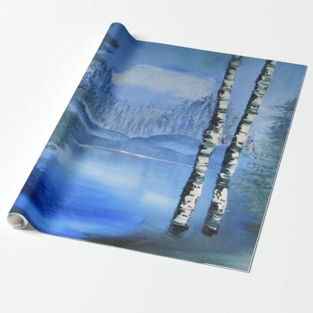 Regalo Papel de relleno de lago tranquilo (Desenrollado)