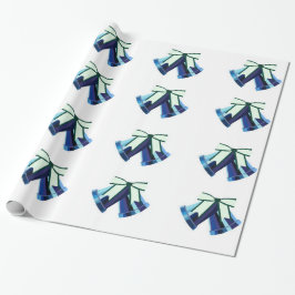 Regalo Papel de relleno de las campanas azules