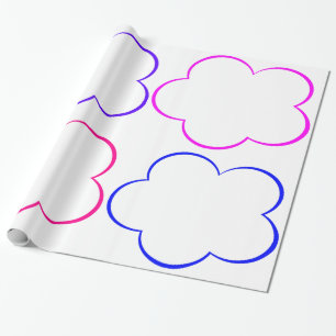 Regalo Papel de relleno de nubes coloridas