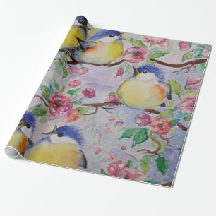Regalo Papel de relleno de pájaros pequeños