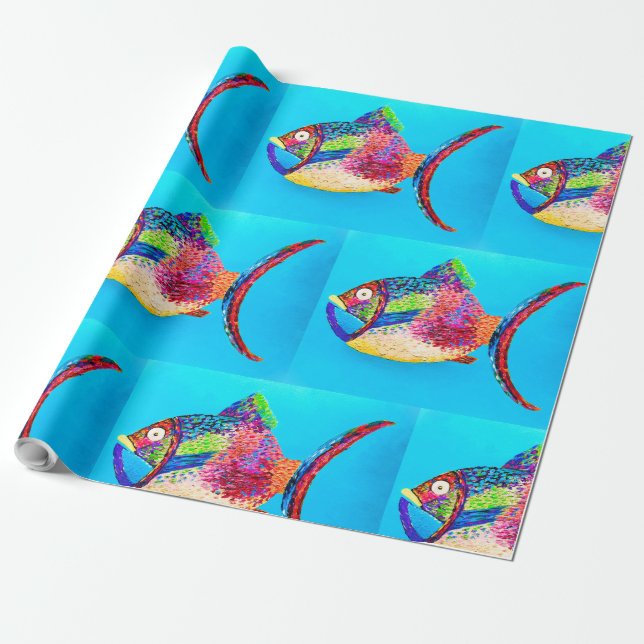 Regalo Papel de relleno de pescado (Desenrollado)