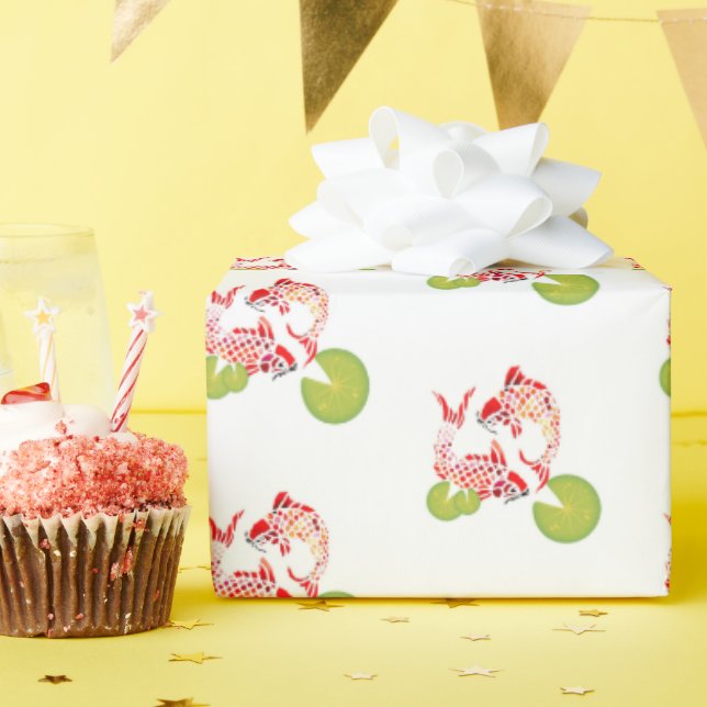 Regalo Papel de relleno de pescado de Koi (Fiesta de cumpleaños )
