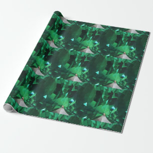 Regalo Papel de relleno de piedra verde esmeralda