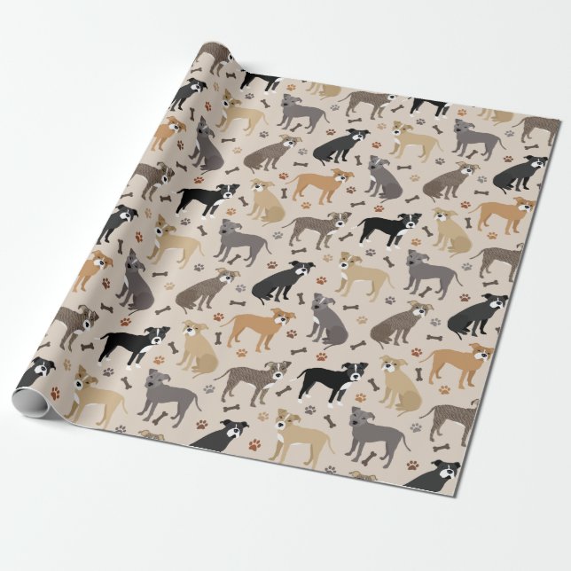 Regalo Papel de relleno de piñón y huesos (Desenrollado)