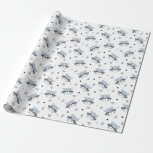 Regalo Papel de relleno de racoons