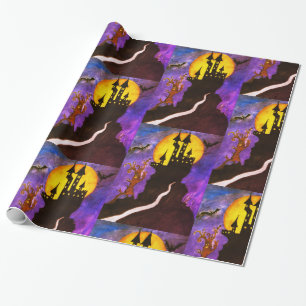 Regalo Papel de relleno del castillo de Halloween