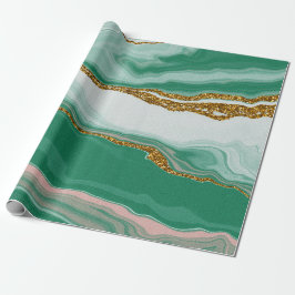 Regalo Papel de relleno del lago verde | Bodas de lujo