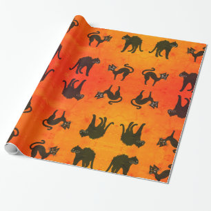 Regalo Papel de relleno Gatos de Halloween