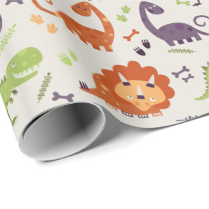Regalo Papel de relleno - Los niños aman los dinosaurios