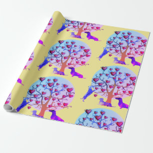 Regalo Papel de relleno mate, corazones de San Valentín D