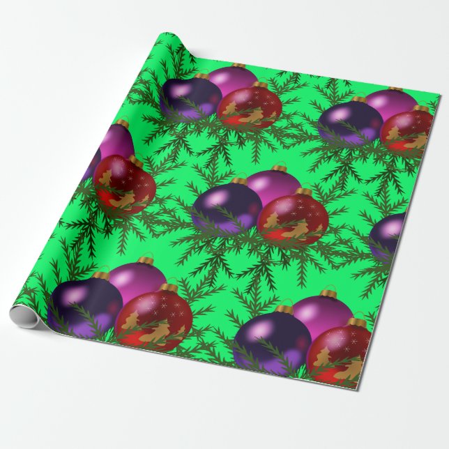 Regalo Papel de relleno para bolas de navidad (Desenrollado)